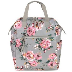 NWOT Floral Wideframe Diaper Bag Backpack